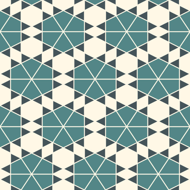马赛克图案.kaleiposcope点缀.重复的几何图形,星星图案