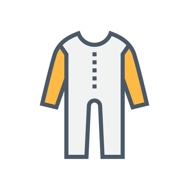 工作服或安全设备矢量图标设计。图片下载