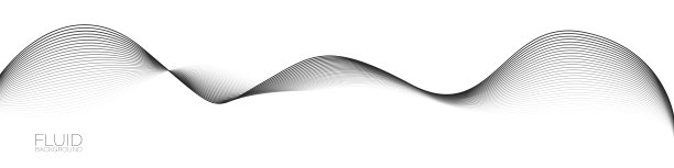 流体波矢量背景，流体曲线漩涡线波背景插图。图片下载