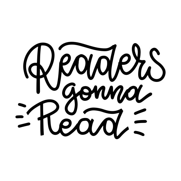 读者将会读到-励志和励志名言。t恤，海报，请柬，贺卡的手工刻字和印刷设计艺术。矢量黑色文本孤立在白色背景。图片下载