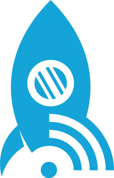 Wifi火箭logo图标模板创意设计图片下载