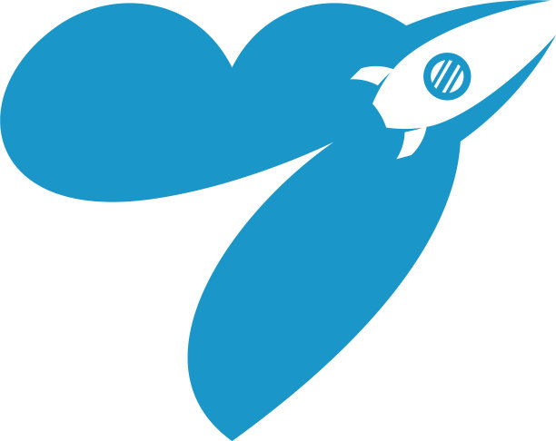 火箭爱标志图标模板创意设计图片下载