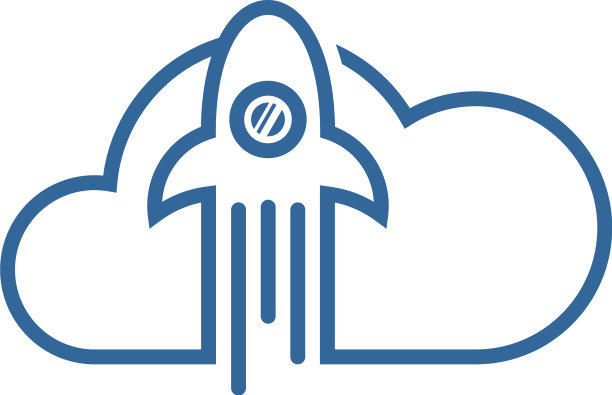 火箭云标志图标模板创意设计图片下载