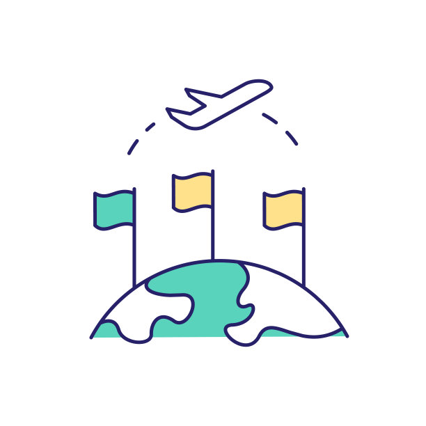 国际商务旅行RGB颜色图标图片下载