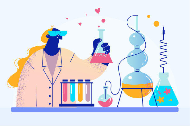 化学工作者，女科学家的概念素材图片