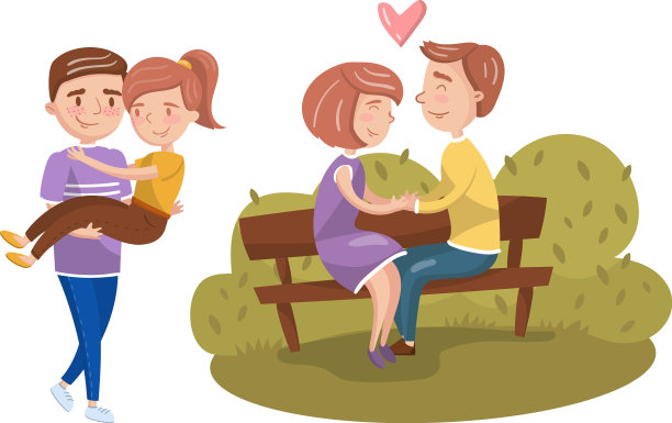 幸福恩爱的夫妻花时间在一起图片下载