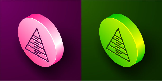 等距线业务金字塔图信息图图片下载