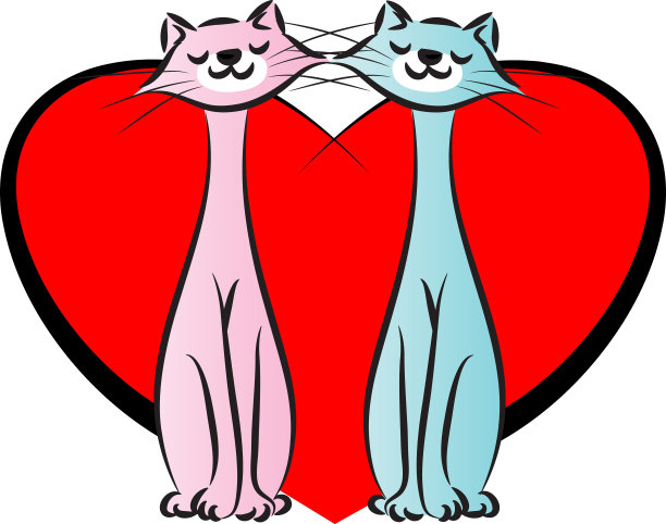 矢量卡通猫绘图设计艺术图标图片下载