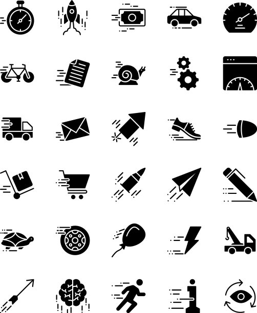 速度相关的glyph图标图片下载