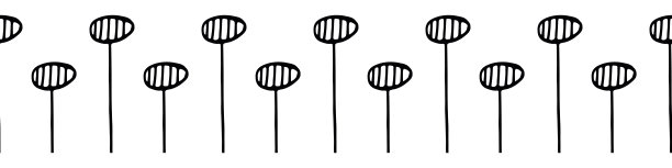 摘要野生花卉种子穗无缝隙矢量边框。背景。高草本花的种子和茎。黑白极简主义横幅。现代风格的设计。单色植物艺术作品图片下载