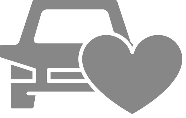汽车与心灰色图标汽车保险一样图片下载
