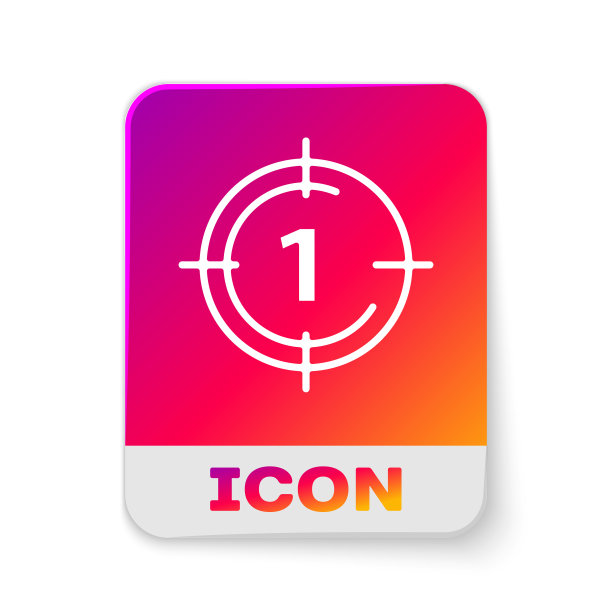 白色老电影电影倒计时画面孤立图标图片下载