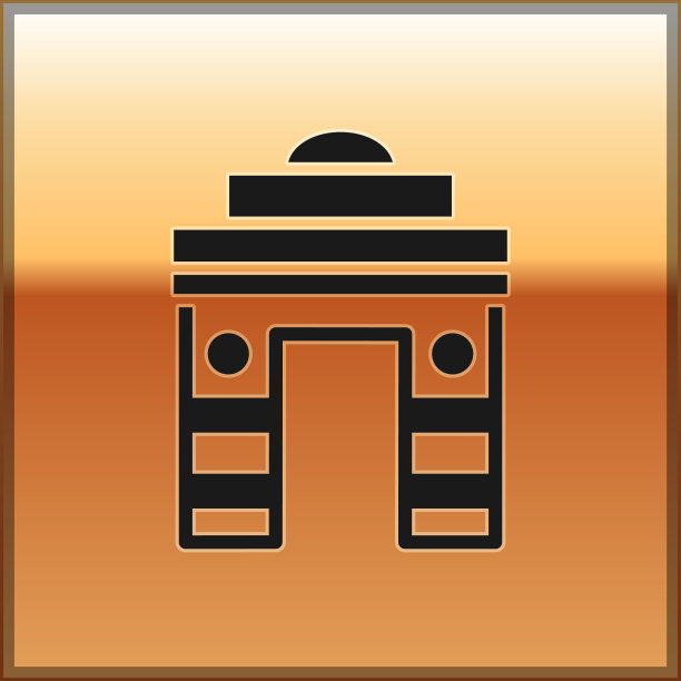 黑印度门在新德里印度孤立的标志图片下载