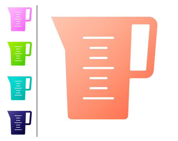 珊瑚壶玻璃与水的图标孤立在白色图片下载