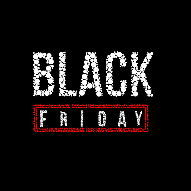 黑色星期五促销文字设计模板图片下载