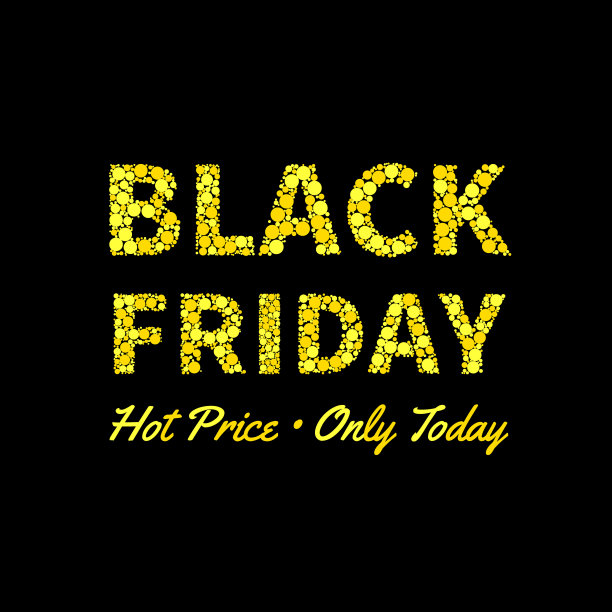 黑色星期五促销文字设计模板图片下载