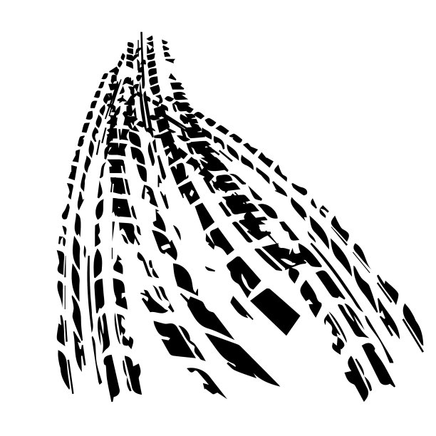 黑色轮胎轨迹与背景图片下载