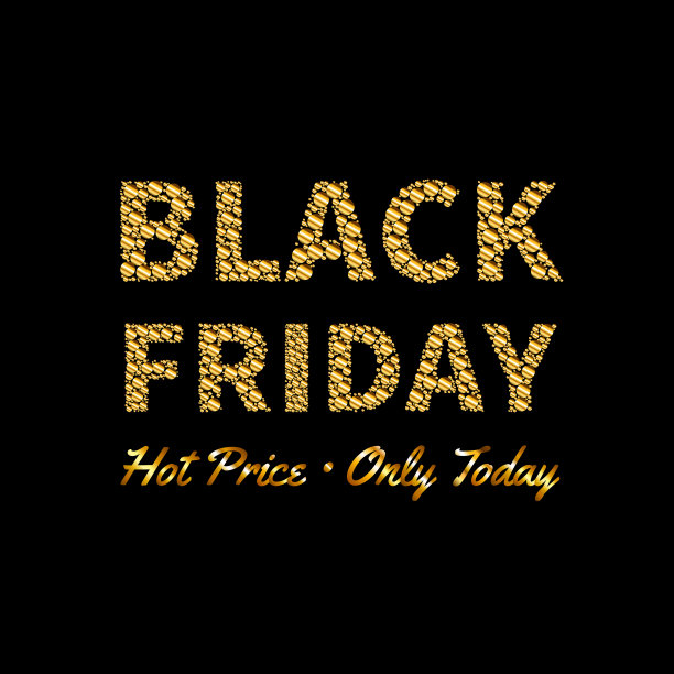 黑色星期五促销文字设计模板图片下载