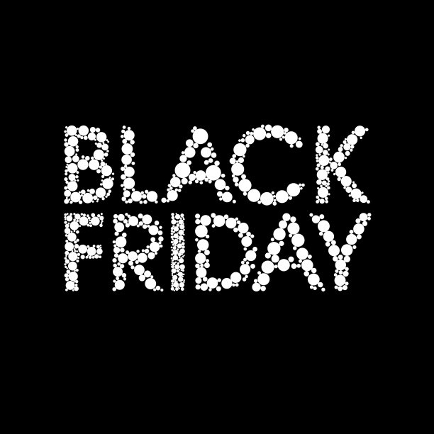 黑色星期五促销文字设计模板图片下载