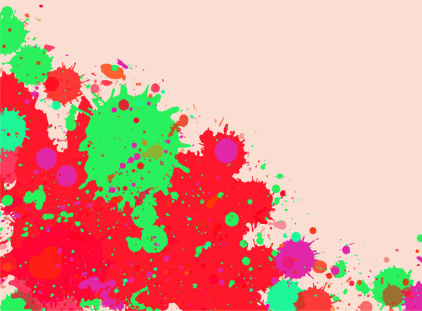 水彩颜料飞溅框图片下载