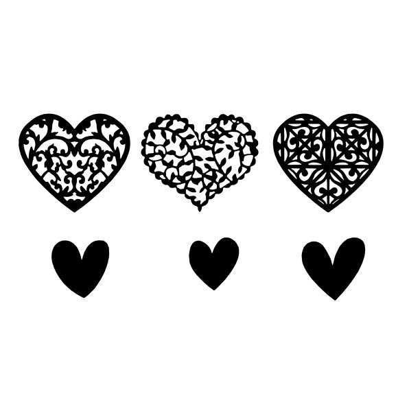 设置程式化的心图片下载