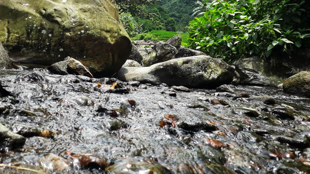 在cidahu营地的河岸上图片下载