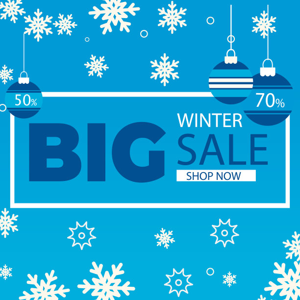 冬季销售在冬季背景-季节性图片下载
