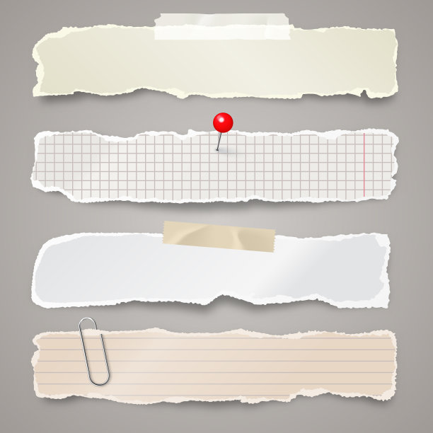 撕纸条用胶带粘贴逼真图片下载