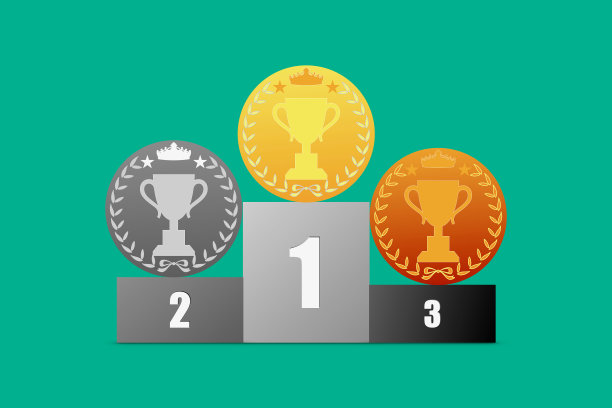 金牌，银牌和铜牌图片下载