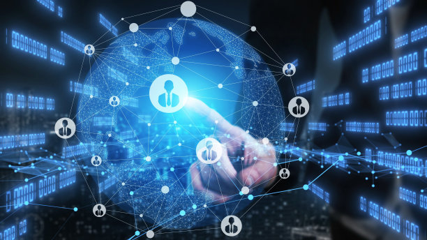 富有想象力的商业人士和金融公司员工的视觉图片下载