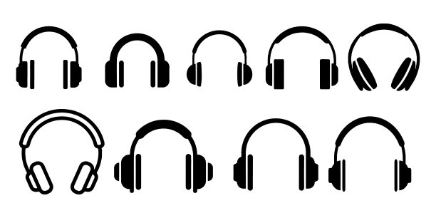 耳机音乐听扬声器耳机图标设置图片下载