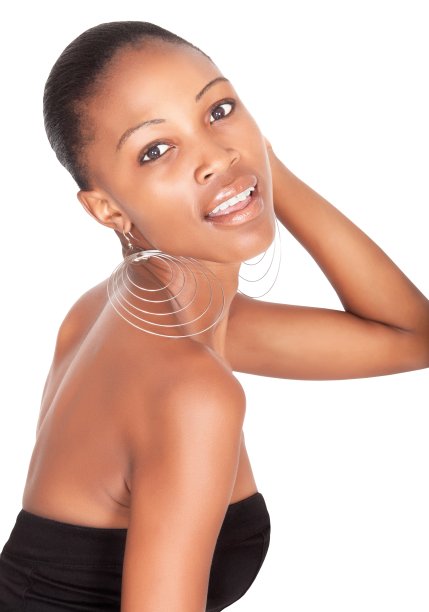 穿着休闲装的非洲妇女图片下载