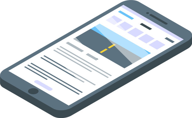 驾校智能手机测试图标等距图片下载