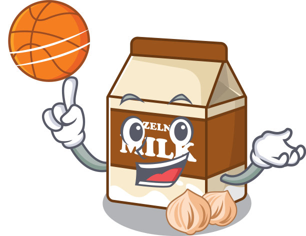 吉祥物图片榛子牛奶卡通图片下载