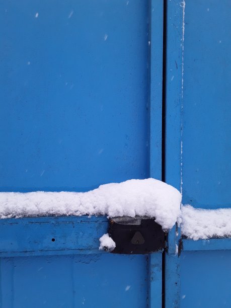 蓝门的细节。图片下载