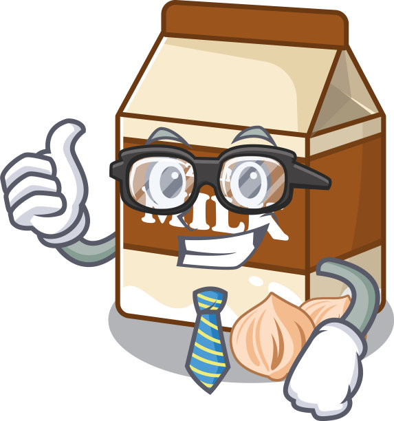 酷而聪明的商人穿着榛子牛奶图片下载