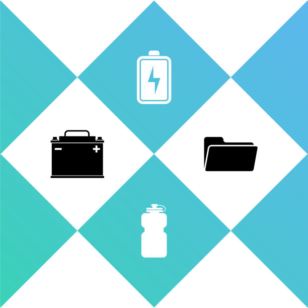 将汽车电池运动瓶与水电池组合图片下载