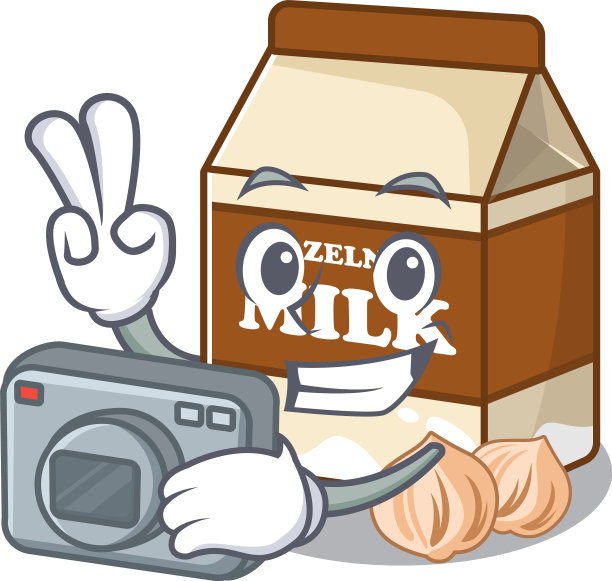 酷酷的摄影师用榛子牛奶的性格图片下载