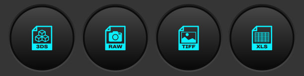 设置3ds文件文件原始tiff和XLS图标图片下载