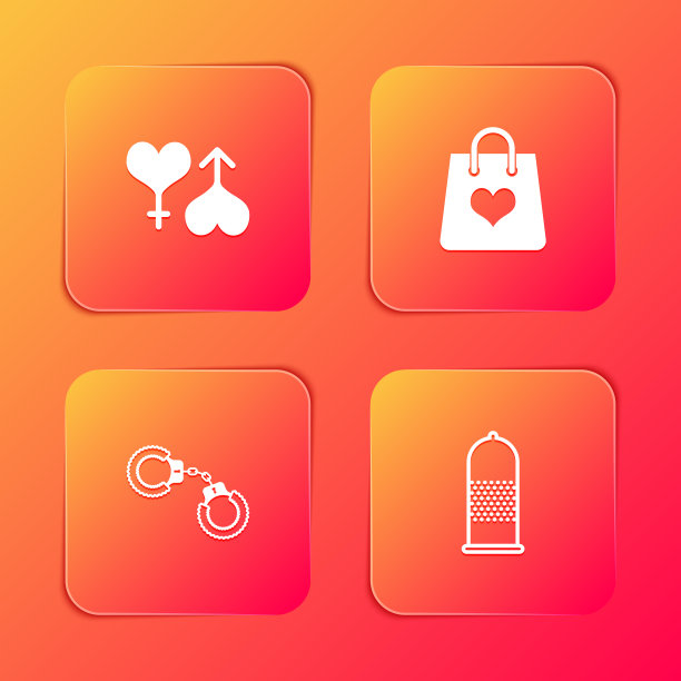 集男女心购物袋与性感图片下载