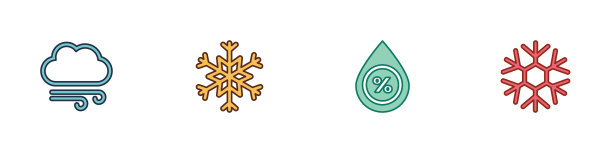 设刮风天气雪花水滴图片下载