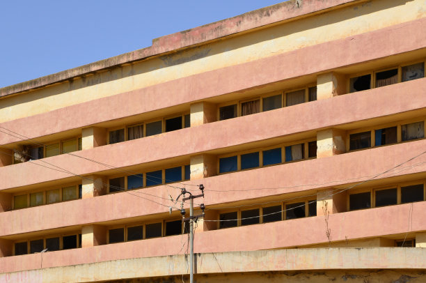 电影大厦-窗口细节，登登街，阿斯马拉，厄立特里亚图片下载