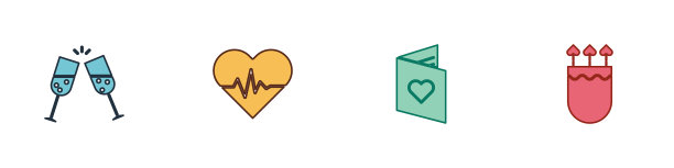 设酒杯香槟心率情人节图片下载