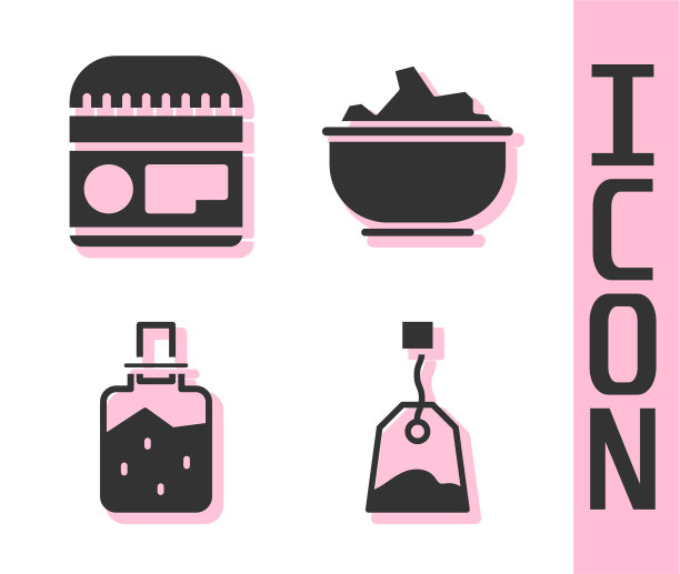 集茶包护肤霜或化妆品管spa图片下载