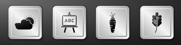 日落和云天气黑板胡萝卜和图片下载