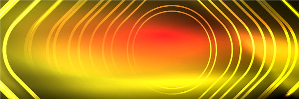 闪亮的霓虹灯发光的技术线高科技图片下载