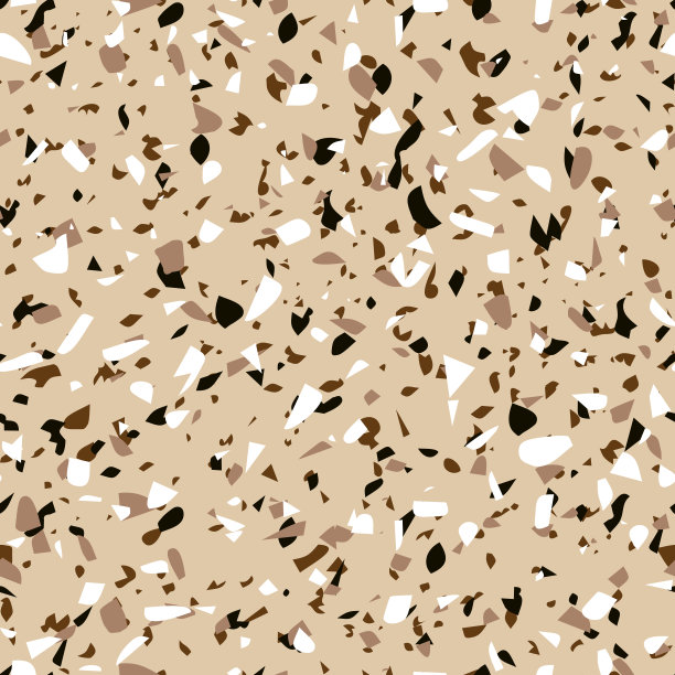 几何棕色水磨石无缝图案。抽象色彩的现代背景。石材时尚设计的网页和印刷。威尼斯瓷砖、地板家居装饰。混乱的柔和的纹理图片下载