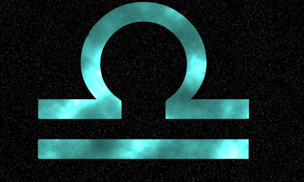 天秤座星座的空间背景图片下载