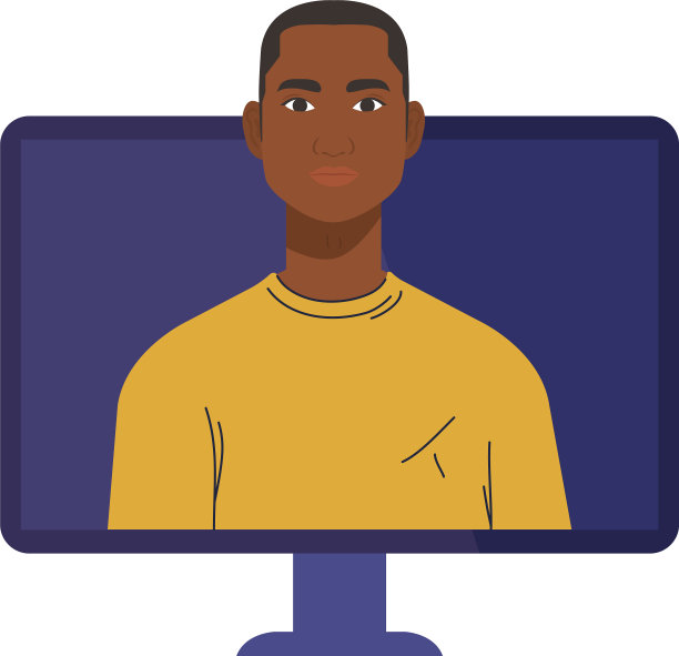 电脑设计中的黑人卡通图片下载