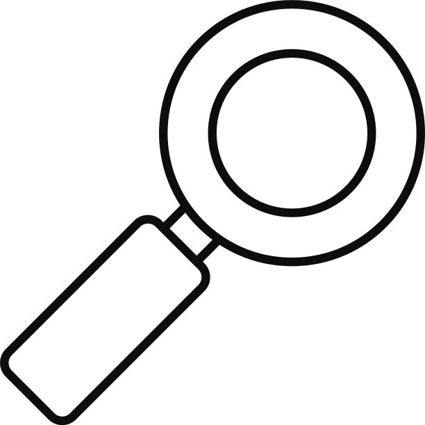 放大镜图标线条风格图片下载